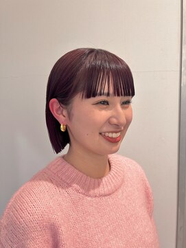 ガーランド (Garland) 切りっぱなしボブ/暖色カラー/前髪/原宿神宮前