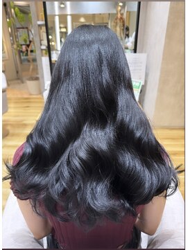 フィゼル あべのルシアス店(Aujua fizelle) 暗染ブルーブラックカラーfizelle三宅佳代子