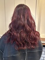 ラフ バイ マグ 南松本(R.A.F. by Mag)&nbsp;チェリーレッドカラーボルドーカラーケアブリーチダブルカラー