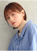 20代30代40代ピンクアッシュ艶感ストレート透明感ナチュラル