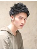 Soleriaソレリア【新宿】人気の黒髪束感ツーブロックヘア