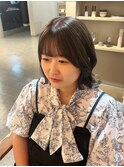 似合わせバッサリミディアムヘア