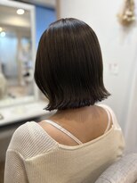 ビューティーサロン グレース(BeautySalon GRACE)&nbsp;切りっぱなしボブ×オリーブベージュ