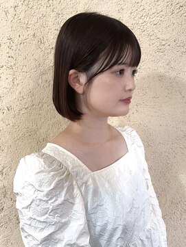 プリモ ココ 鍋島店(Primo coco.) ボブ ショートボブ 艶髪 髪質改善 透明感カラー 顔周りレイヤー