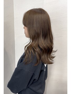 ブリーチ無しミルクティー