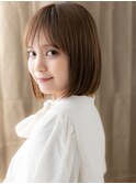 スモーキーカラー小顔シャギーカット前下がりボブX志木20代30代