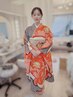 着付け・ヘアセット・オプションメイク(ポイントメイク) ¥14,630