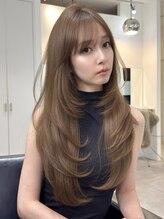ソヨン 大宮店(SOYON)&nbsp;《レイヤーカット》ブリーチ無しのオリーブベージュ