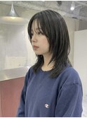 タッセルボブセミロングレイヤーボブくるみちゃんヘアパーマボブ