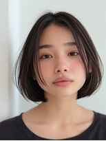 ロディーナコク 大口 新子安(rodina.coc) ダークパープル/ナチュラルショート/ミルクブラウン/夏/大口子安
