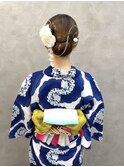 【Bormee】浴衣着付け/ヘアセット/タイトシニヨン