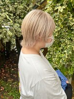クリーク ボイス ヘアー 東原店(CLIQUE voice hair)&nbsp;ケアブリーチ/ハイトーンホワイト/レイヤーカット