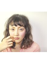 ラクサ ヘア ワークス(LAXA HAIR WORKS)&nbsp;ルーズ質感のクラシカルロブ４　小顔◎