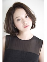 アミィヘアー(Ami Hair)&nbsp;毛先カール大人ツヤボブ×チョコレートグロスブラウン