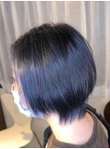 ツヤ髪カラー【ブルーブラック】