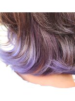 ヘアメイク カラフル(hair make colorful) インナーカラー×ベビーパープル