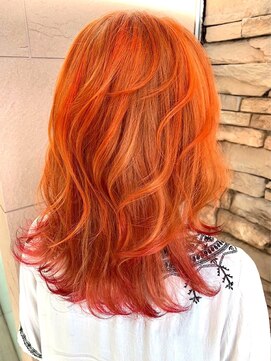 ボイスヘア(voice hair) 最新トレンドカラーアプリコットオレンジ