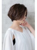 20代30代大人かわいいショートボブｘ小顔ひし形パーマ