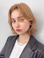 ニトバイアンキシム(nit by ahnkism)&nbsp;ボブミルクティーベージュブリーチダブルカラー堀江