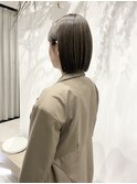 切りっぱなしボブ/ライトベージュ