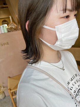 マイ ヘア デザイン 岡崎(MY hair design) 切りっぱなしボブ/エアリーロング/美髪/ピンクブラウン/岡崎