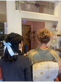 袴着付けとヘアセット
