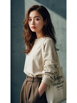 フルショウ 苦楽園店(FURUSHO) 20代,30代,40代大人可愛いナチュラルウェーブレイヤーロングヘア