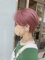 ヴァンカウンシル 松本店(VAN COUNCIL)&nbsp;short hair×babypink