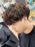 【学割U24】メンズカット+フルカラー+パーマ￥18000[横浜西口/フェザーパーマ]
