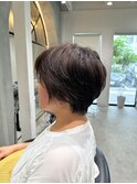 ミニウルフレイヤーカット顔周りカット前髪カットショート/大宮