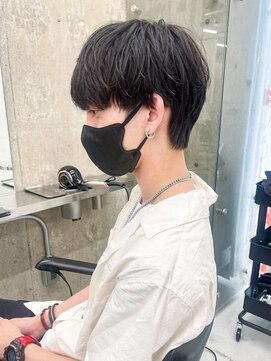 ノエ(noe) サーフカール/スパイキーショート/ブルーブラック/栄h21