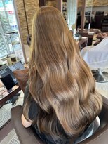 ファブ 千葉店(FaB)&nbsp;【ブリーチなしダブルカラー×ミルクティーブラウン】