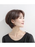 オーガニックカラーでツヤのあるミセスボブ
