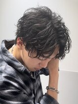 リロン 新宿(RIRON)&nbsp;メンズマッシュ×シャドウパーマorスパイラルパーマ/ハイライト