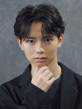 アウル 心斎橋(owl) センターパート×ニュアンスパーマ×フェザーパーマ×men's