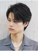 渋谷メンズパーマフェザーパーマシャドウパーマセンターパート