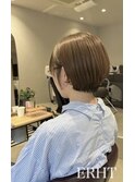 大人可愛い♪丸みショート×ブラウンベージュ【札幌/大通/ERHT】