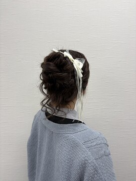 京都ヘアセット着付け専門サロン 夢館 五条店(yumeyakata) ゆるふわお団子ヘア