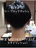 襟足を刈り上げ！スタイリッシュな前下がりマッシュ3