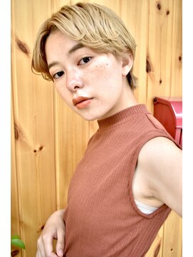 ブゾン(buZon) 【buZonブゾン】ショートマッシュ×ブロンドベージュ