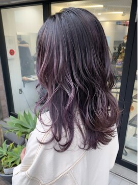 ステアケース 武蔵小杉店(stair:case) 【助川】グラデーション/パープル/20代30代40代ヘアスタイル