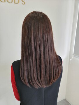 ゴッズ(GOD'S) ブラウンカラー/ナチュラルストレート