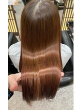 ルポ(H REPOS) ストレートヘア/髪質改善/トリートメント/ツヤ髪/艶髪/オレンジ