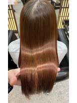 ルポ(H REPOS) ストレートヘア/髪質改善/トリートメント/ツヤ髪/艶髪/オレンジ
