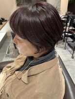 ヘアースタジオ エフ(Hair studio f) 白髪ぼかしハイライト×大人ショートby平松