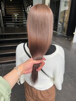 ロンド レア 天神大名店(Lond Le’a) ダブルカラーミルクティーベージュカラーブルーブラックブリーチ