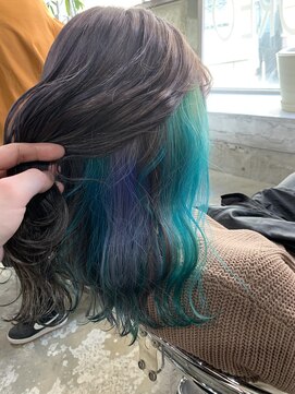 ココ 本八幡(KOKO) ★デザインカラー/レイヤーカット/ウェットヘアオリーブベージュ