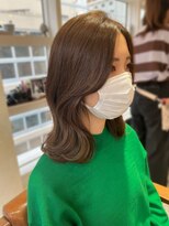 ラボヌールヘアーリアン 川越店(La Bonheur hair Lien)&nbsp;韓国風ヘア　くびれヘア　透明感カラー　バニラベージュ