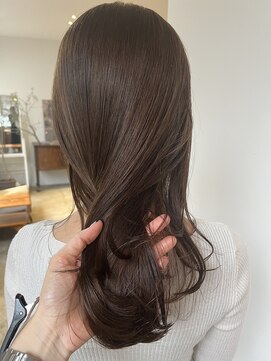 ヘアーアイストゥーレ(HAIR ICI TRE) チョコレートベージュ　　ロング　愛されヘア　担当阿知波