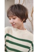 小顔くびれショートボブ/オリーブベージュ